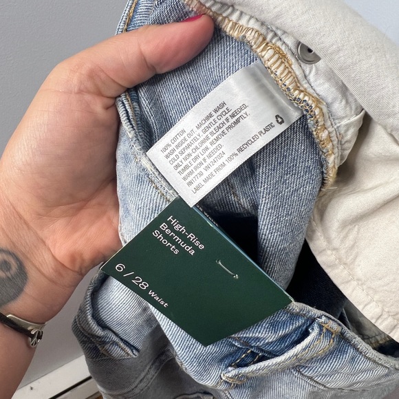 Wild fable nwt high rise Bermuda shorts - medium blue - Picture 4 of 4
